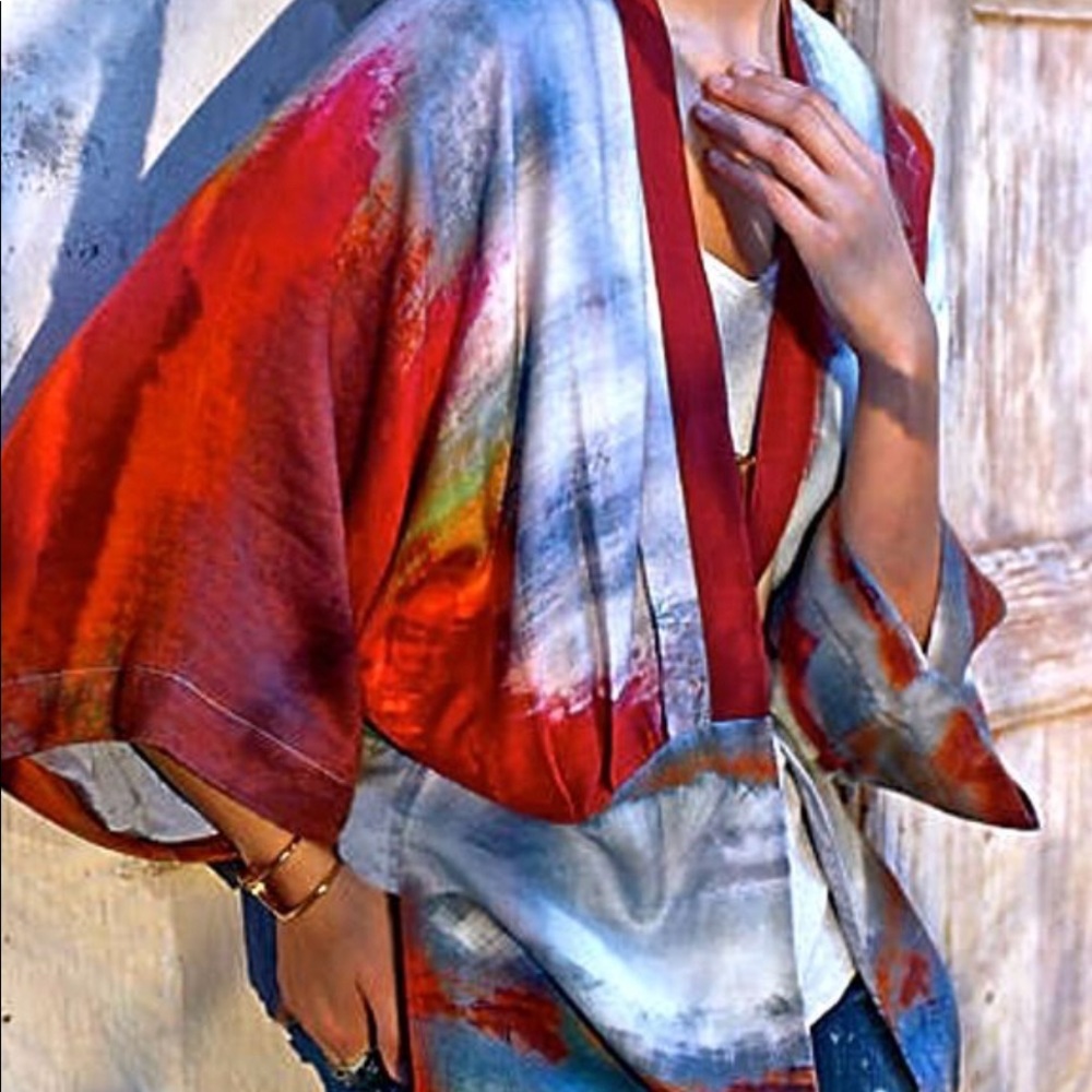 Blank London Silky Sunfall kimono jacket